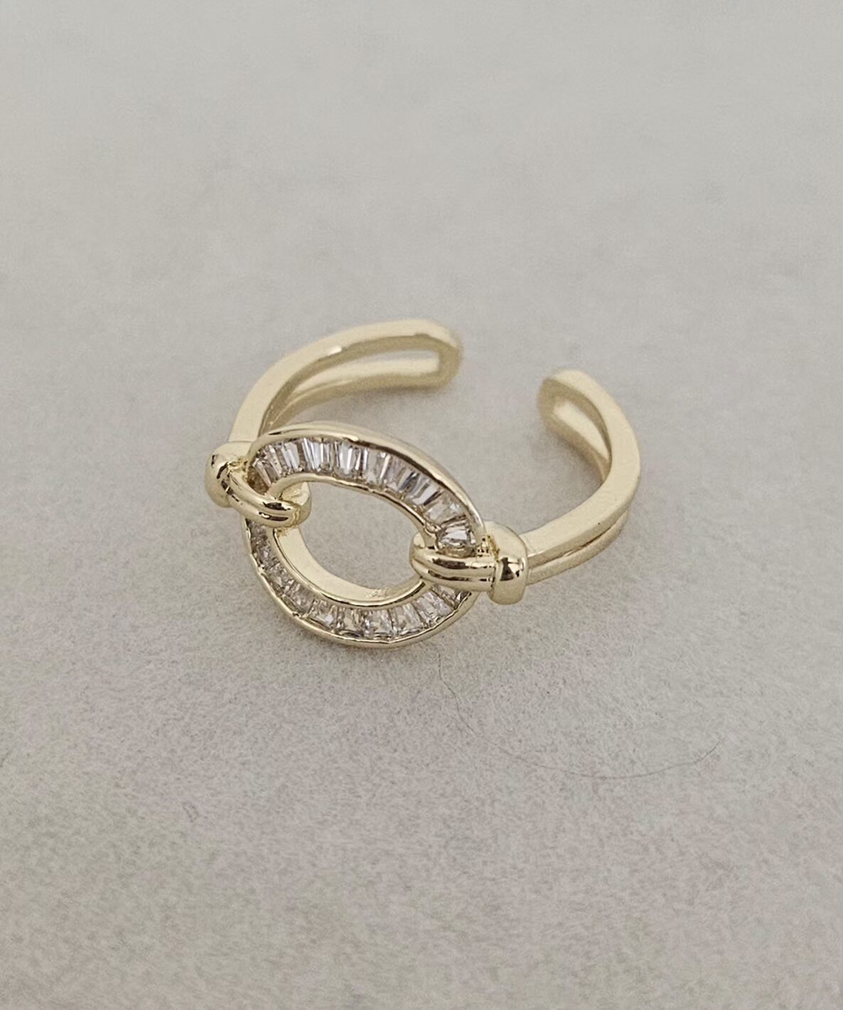 20260527_140225 golden plated zircon ring - Imagen 1