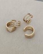 Ear Cuff,  gold plated (Single Piece)