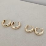 Hoops Earrigs, gold plated