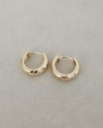Hoops Earrigs, gold plated - Imagen 4