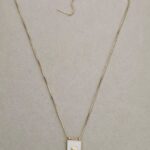 Gold- plated heart chain.
