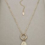 Religious Necklace, gold plated