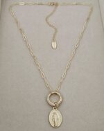 Religious Necklace, gold plated