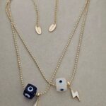 Military style chain, evil eye.