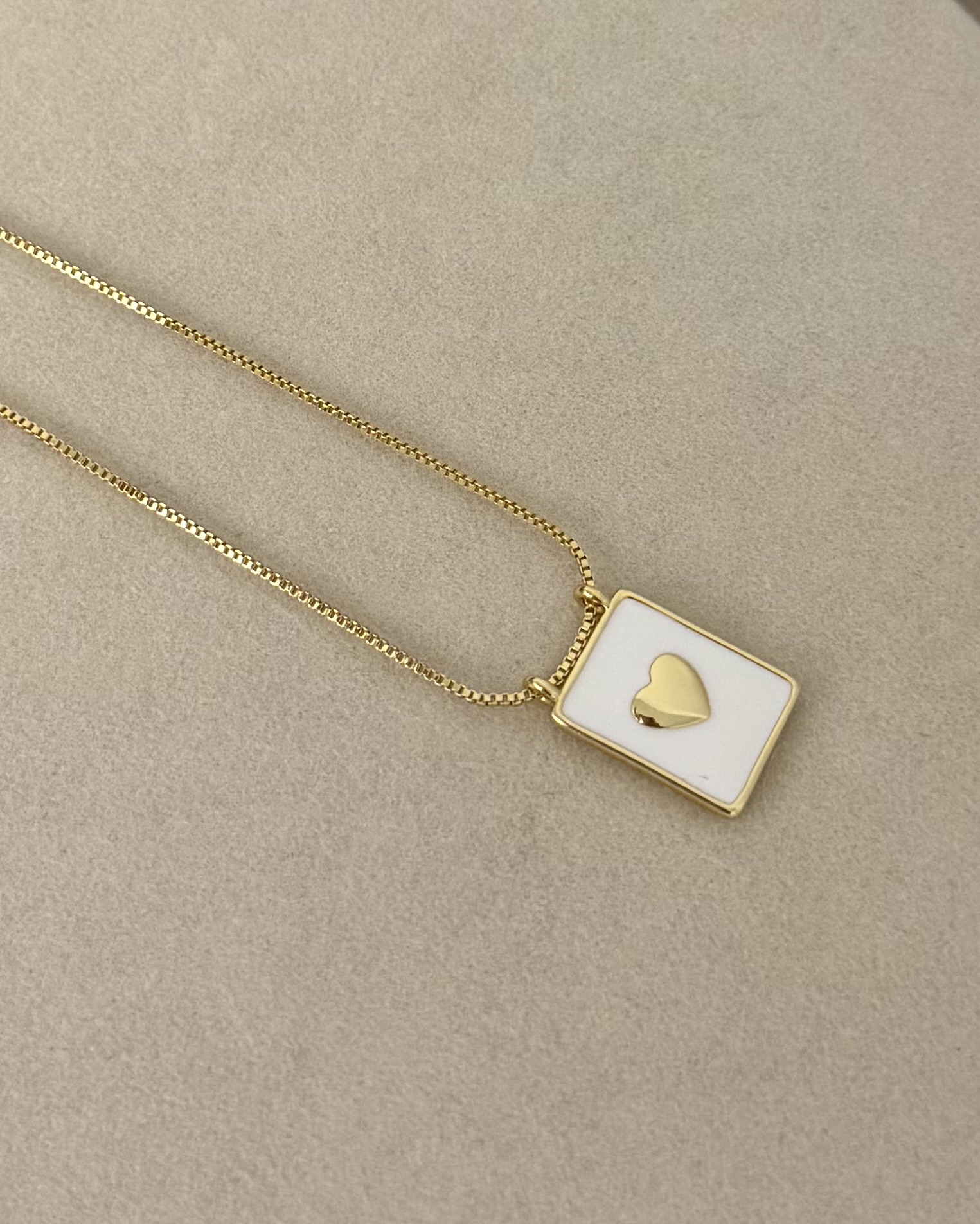 IMG_2233 Gold- plated heart chain. - Imagen 1
