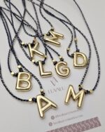 Metallic Blue Cord, Initials - Imagen 4