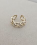 Adjustable Zircon Ring