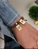 Blue Cord Bracelet, Zircon Heart - Imagen 2