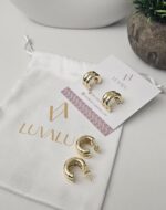 Twist Dome Hoop Earrings