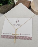 Cross Necklace - Gold-Plated - Imagen 2