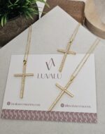 Cross Necklace - Gold-Plated