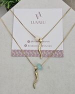 Gold- plated Charm Necklace