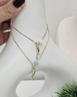 Gold- plated Charm Necklace - Imagen 2