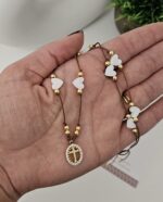 Necklace Heart-Shaped Mother-of-pearl Shells - Imagen 2