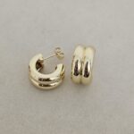 Twist Dome Hoop Earrings