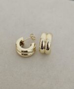 Twist Dome Hoop Earrings