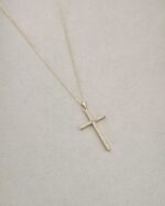 .Cross Necklace - Gold-Plated