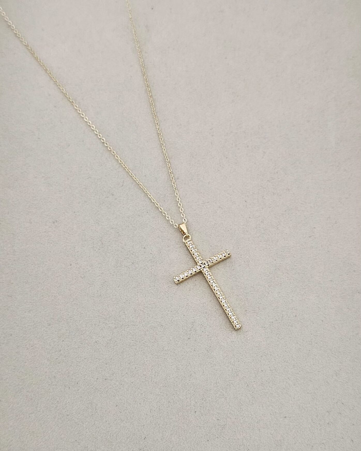 20260717_153325 .Cross Necklace - Gold-Plated - Imagen 1