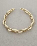 .Zircon and Gold- Plated Bracelet - Imagen 2
