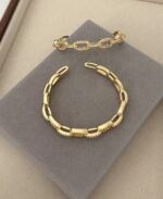 .Zircon and Gold- Plated Bracelet - Imagen 3