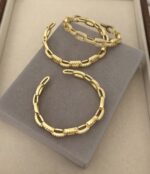 .Zircon and Gold- Plated Bracelet