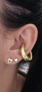 Maxi Ear cuff, gold plated - Imagen 2