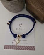 Cobalt blue cord bracelet