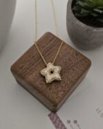 Star and Cross, Cubic Zirconia, Gold-Plated - Imagen 2