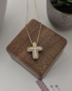 Star and Cross, Cubic Zirconia, Gold-Plated - Imagen 3