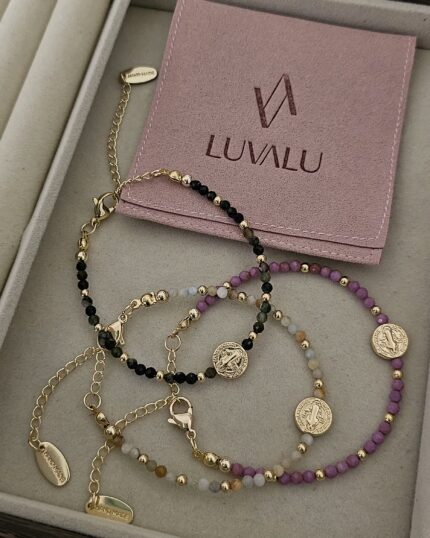 St. Benedict Bracelet- Natural Stones