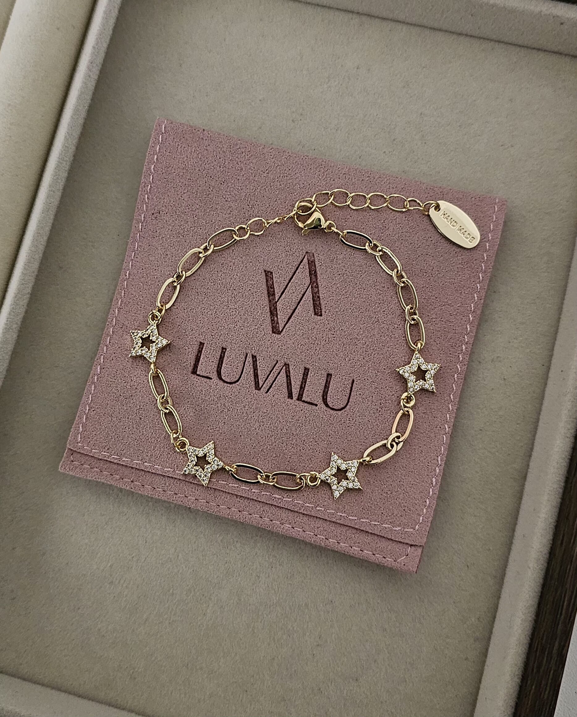 20260127_203351 Gold-Plated Stars Bracelet - Imagen 1