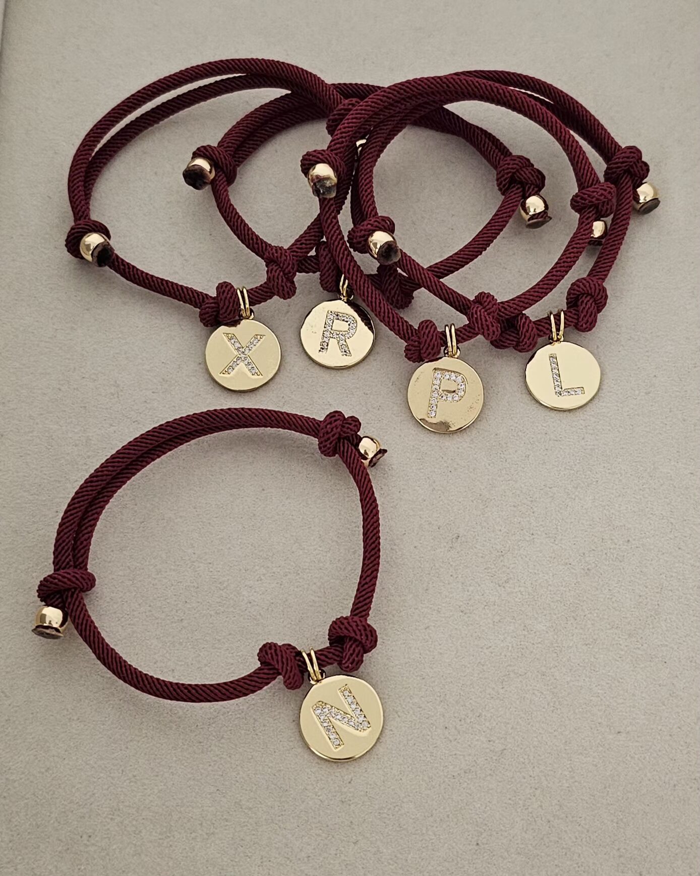 20260804_001230 ..Initials Bracelet, Gold-Plated - Imagen 1