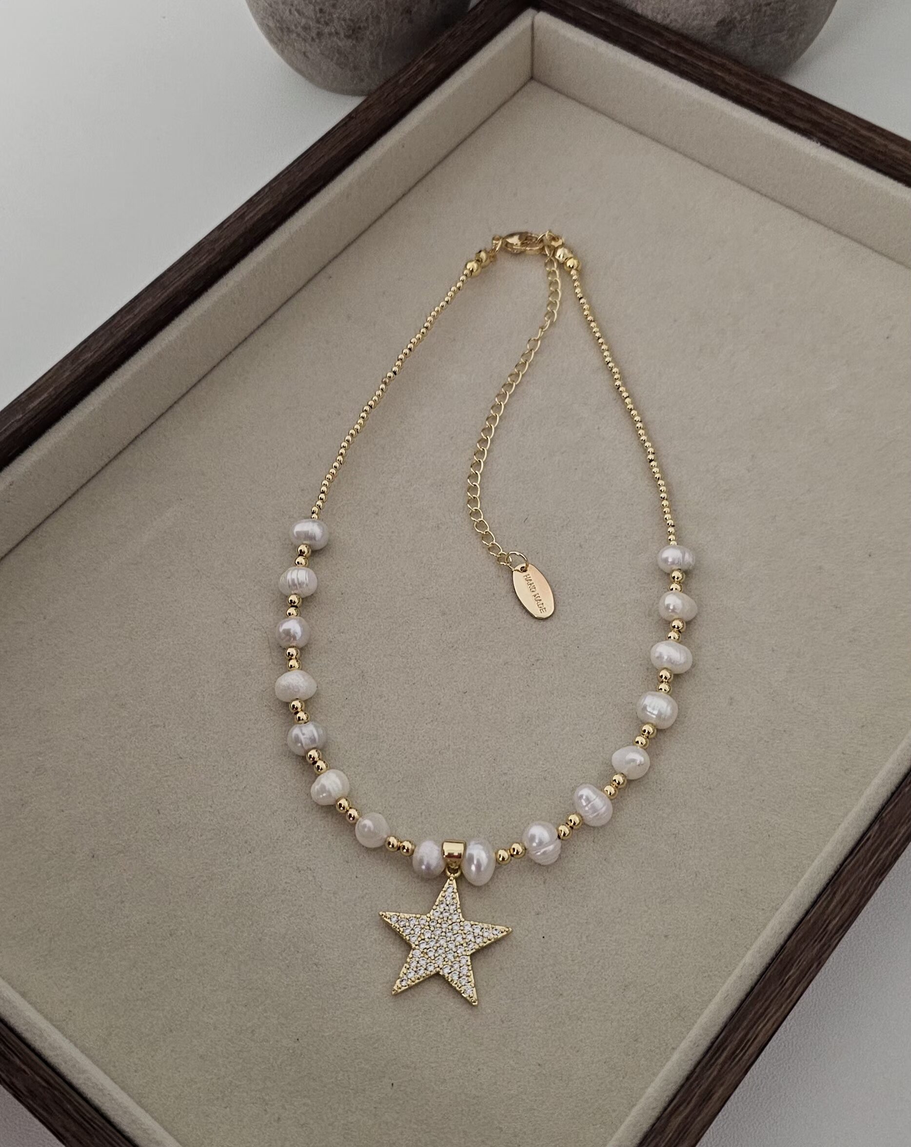 20260131_174419 Pearl Star Necklace - Imagen 1