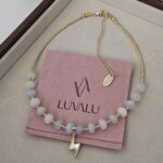 Natural Chalcedony Stone Necklace