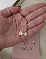 Hearts Necklace, Gold-Plated