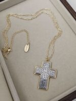 Our Father cross, long necklace - Imagen 3