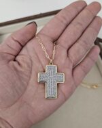 Our Father cross, long necklace - Imagen 2