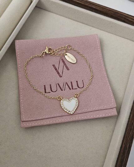 White Heart bracelet