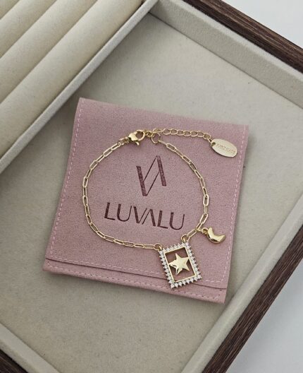 Star and moon bracelet