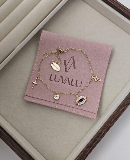 Protection bracelet, gold-plated