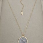 .Our Father medallion, long necklace