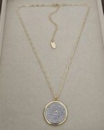 .Our Father medallion, long necklace