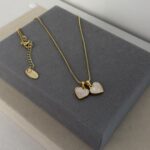 Hearts Necklace, Gold-Plated