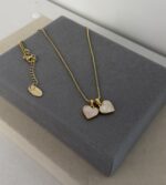Hearts Necklace, Gold-Plated