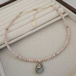 Pink Natural Stone Necklace