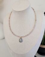 Pink Natural Stone Necklace - Imagen 2