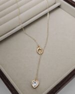 .Long Heart Necklace