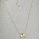 .Fish and Cross Necklace