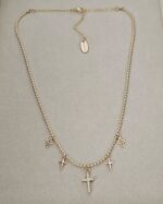 .Military-style chain with crosses