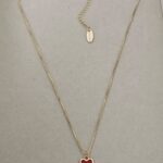 .Red Heart Necklace